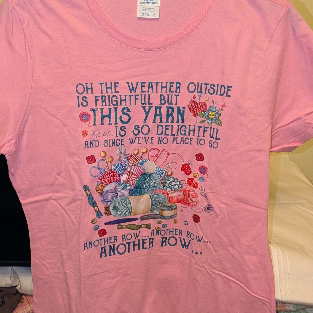 Two Crochet Themed T-shirts